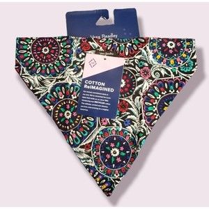 Vera Bradley Dog Bandana Medium Slides Over Collar Stained Glass Medallion